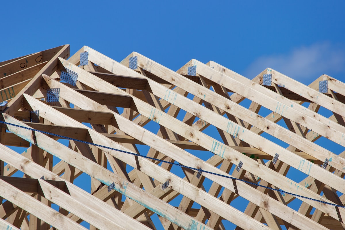 Roof truss framing detail